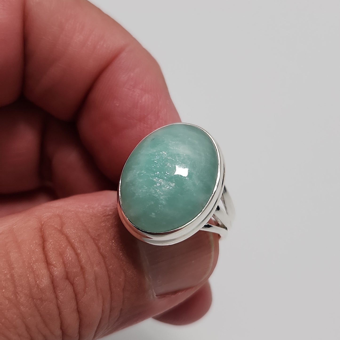Amazonite Ring Size 8
