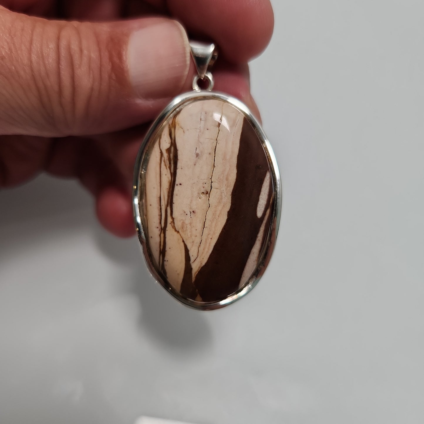 Chocolate Zebra Jasper Pendant