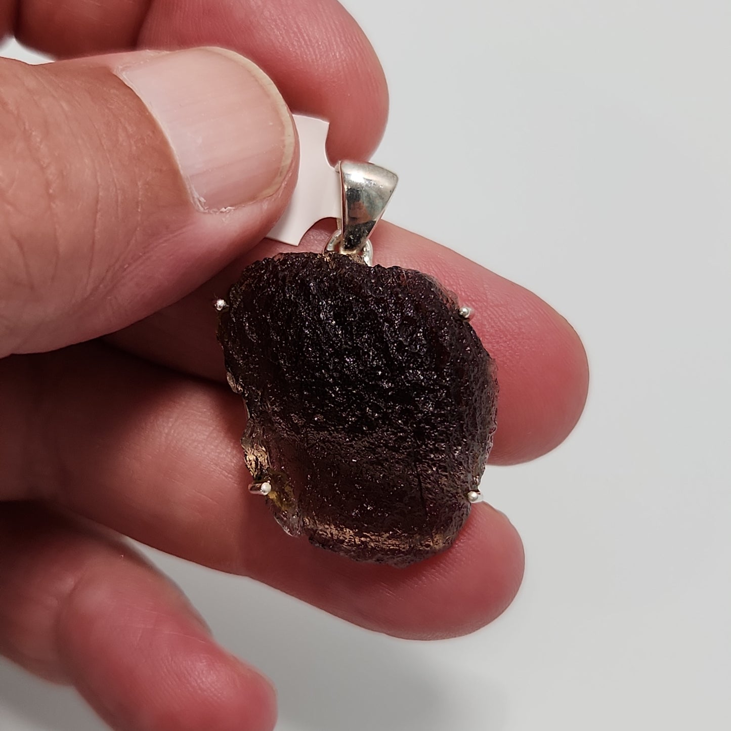 Pearl of Fire Tektite Pendant