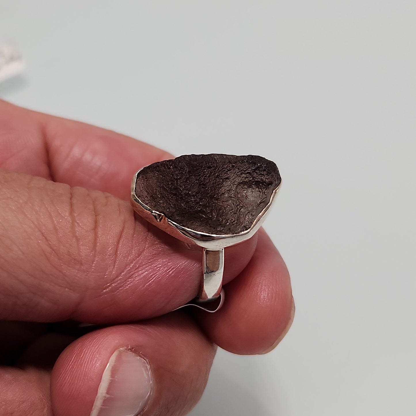 Pearl of Fire Tektite Ring sz 10