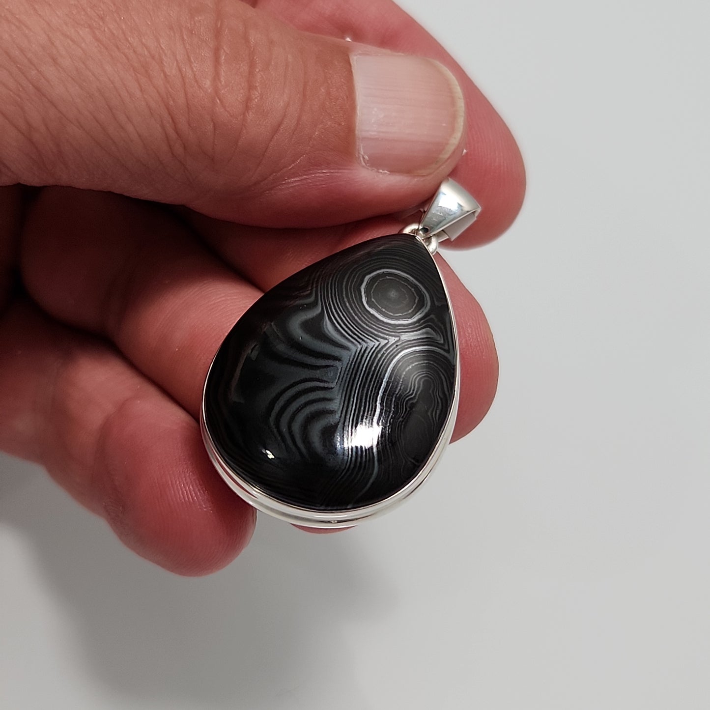 Psilomelane Pendant