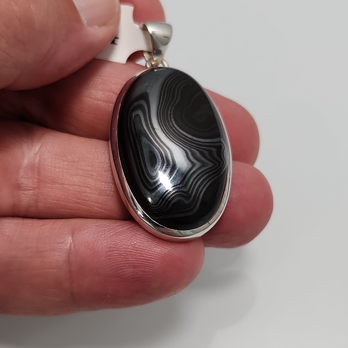 Psilomelane Pendant