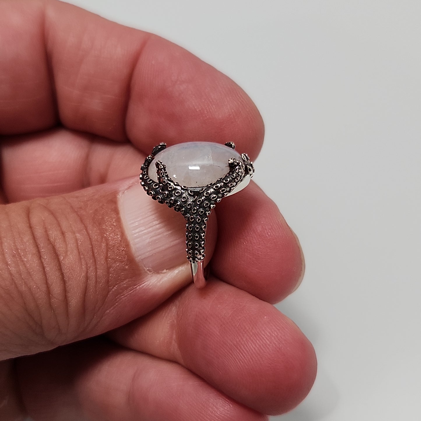 Moonstone Tentacle Ring