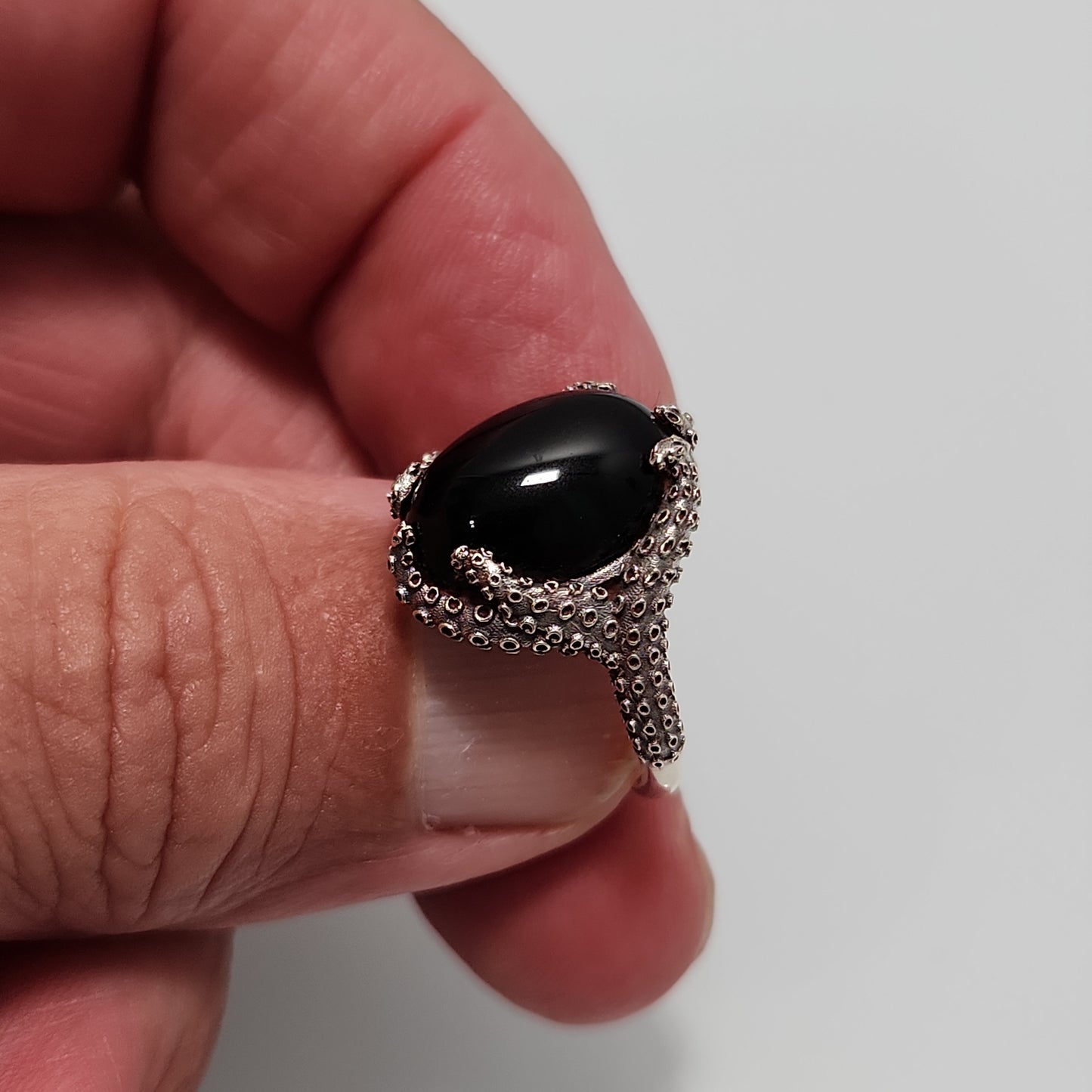 Onyx Tentacle Ring