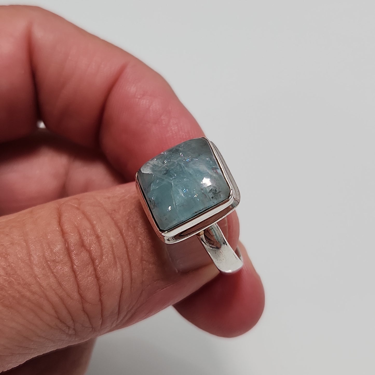 Aquamarine Ring sz 9.5
