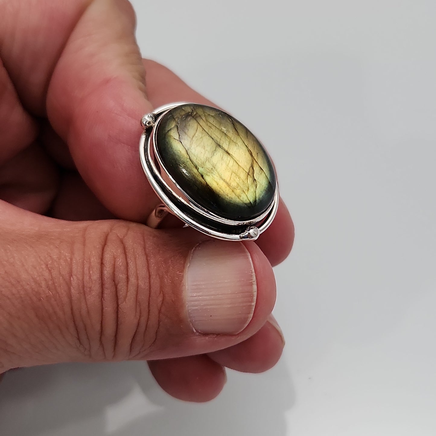 Labradorite Ring sz 8