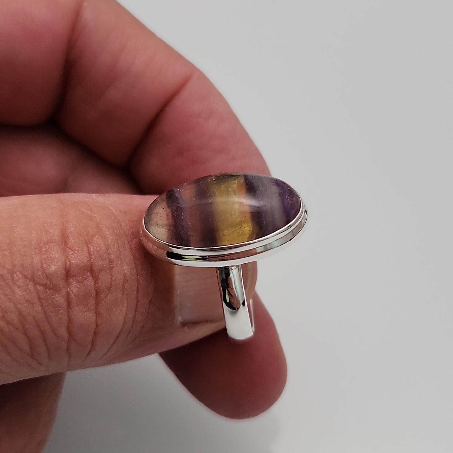 Fluorite Ring sz 9
