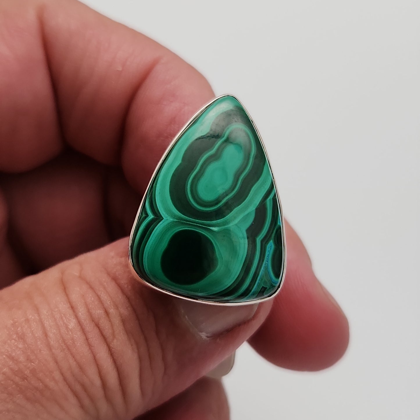 Malachite Ring sz 6
