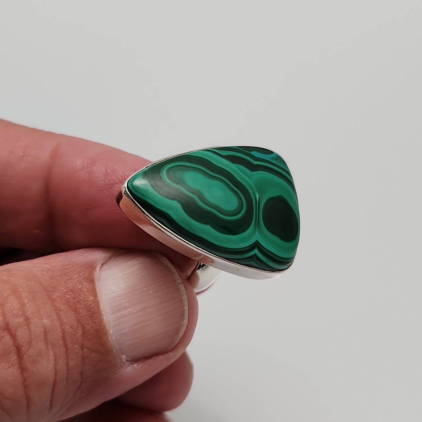 Malachite Ring sz 6