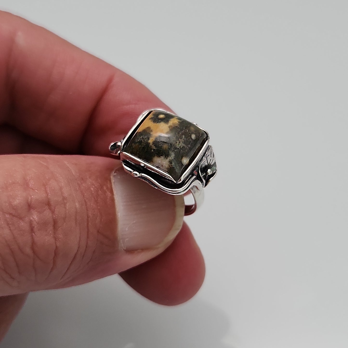 Ocean Jasper Ring sz 6.5