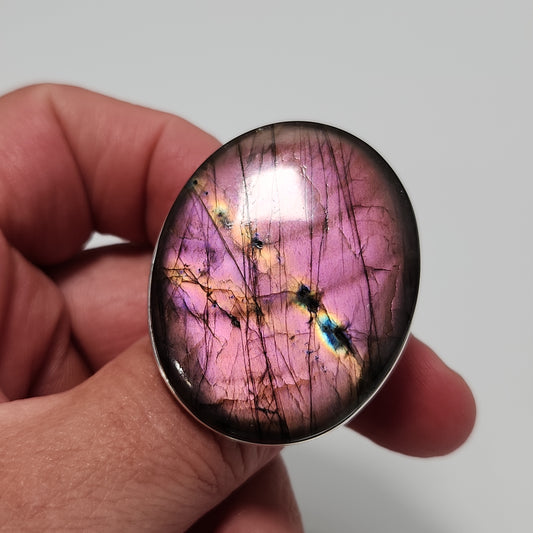 Purple Labradorite Ring sz 10.5