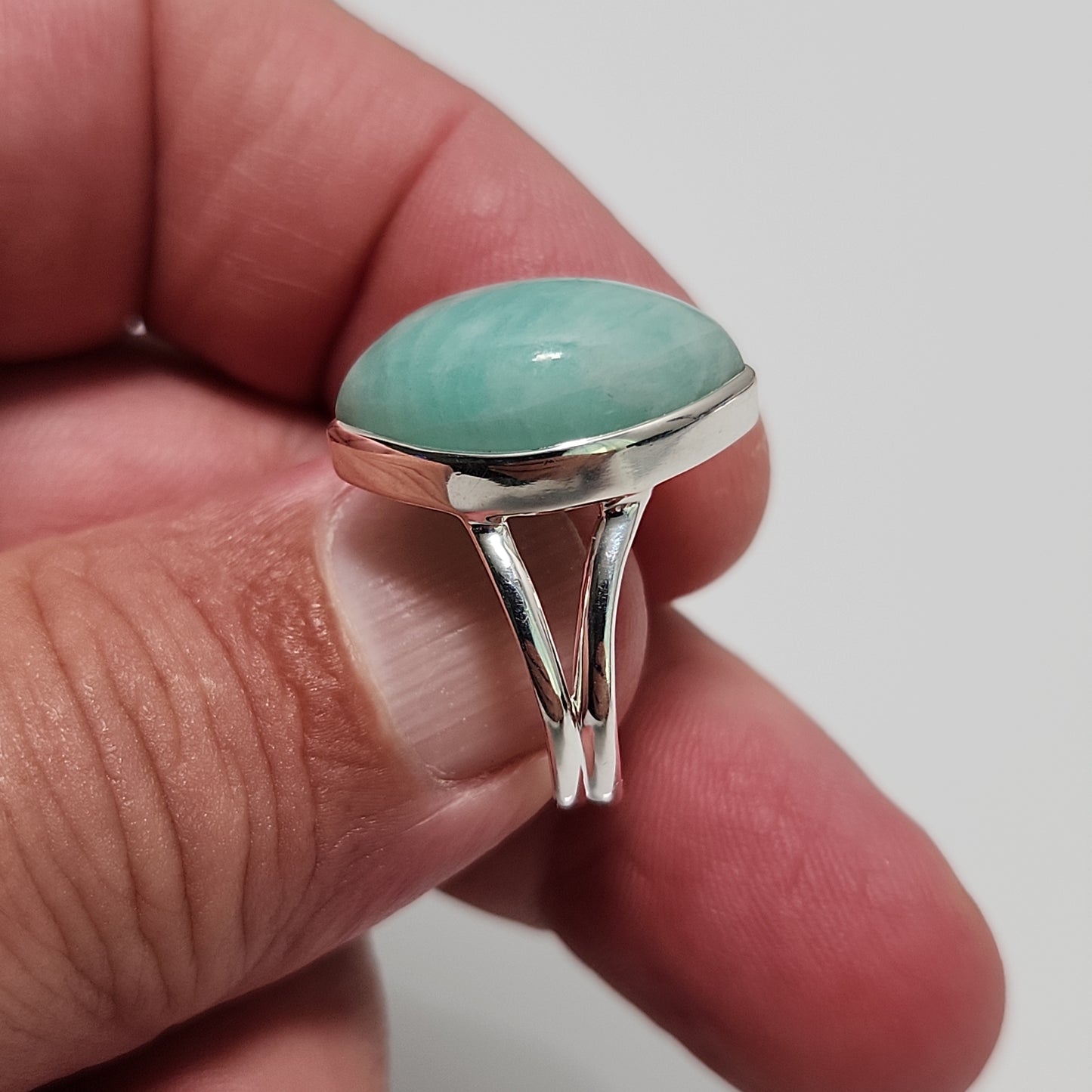 Amazonite Ring sz 8