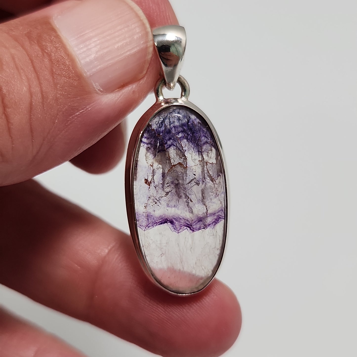 Blue John Fluorite Pendant