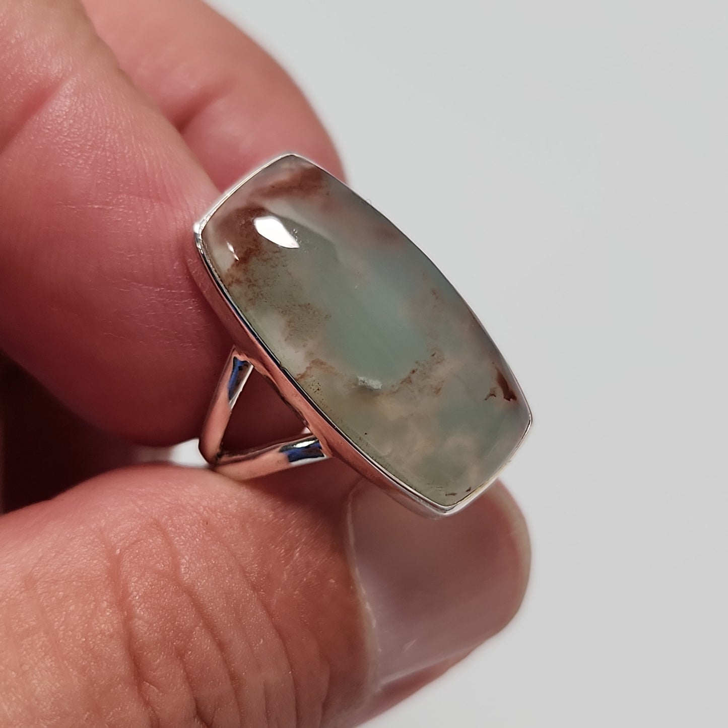 Aquaprase Chalcedony Ring sz 6