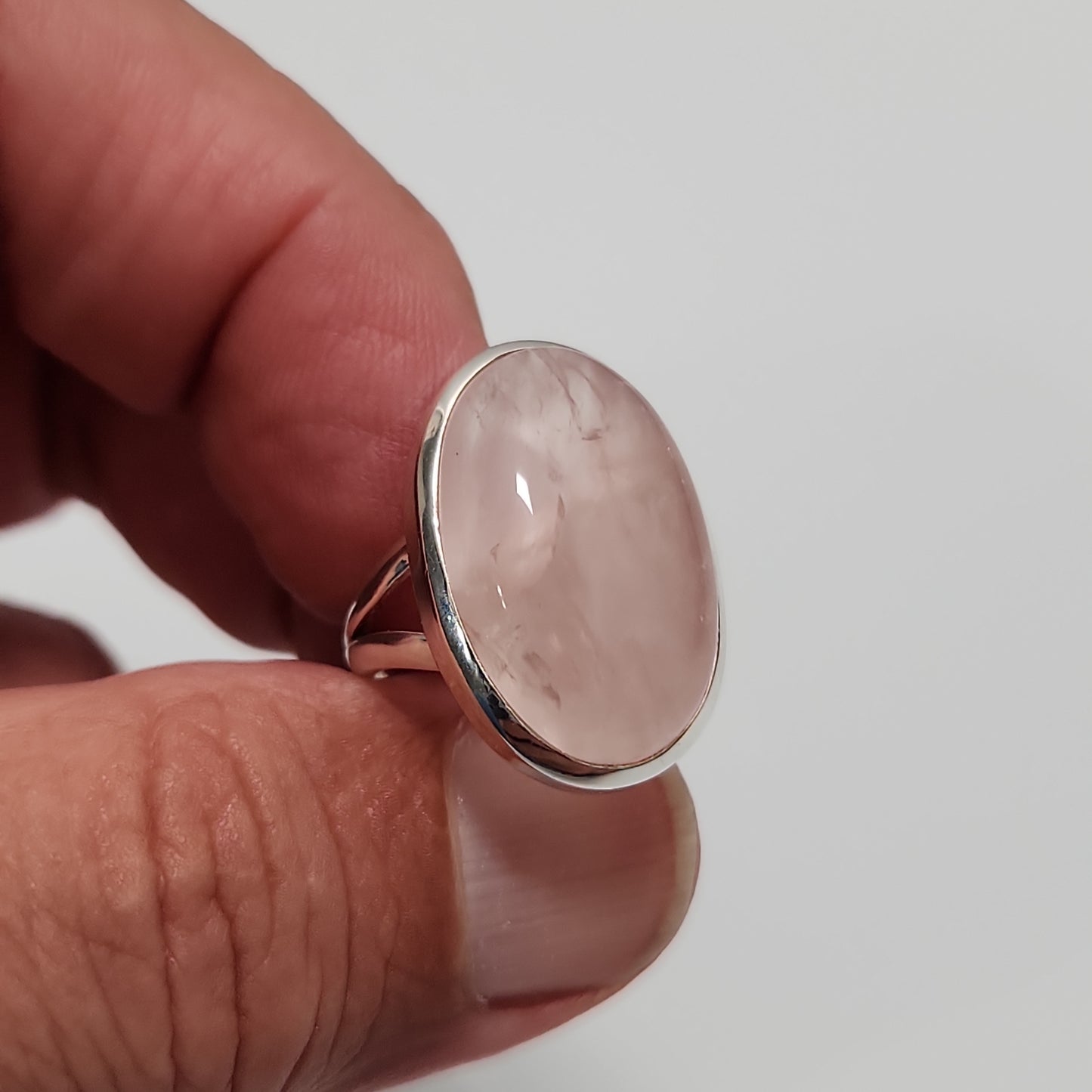 Rose Quartz Ring sz 6