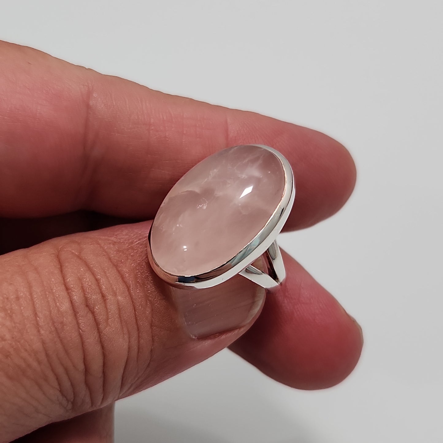 Rose Quartz Ring sz 6