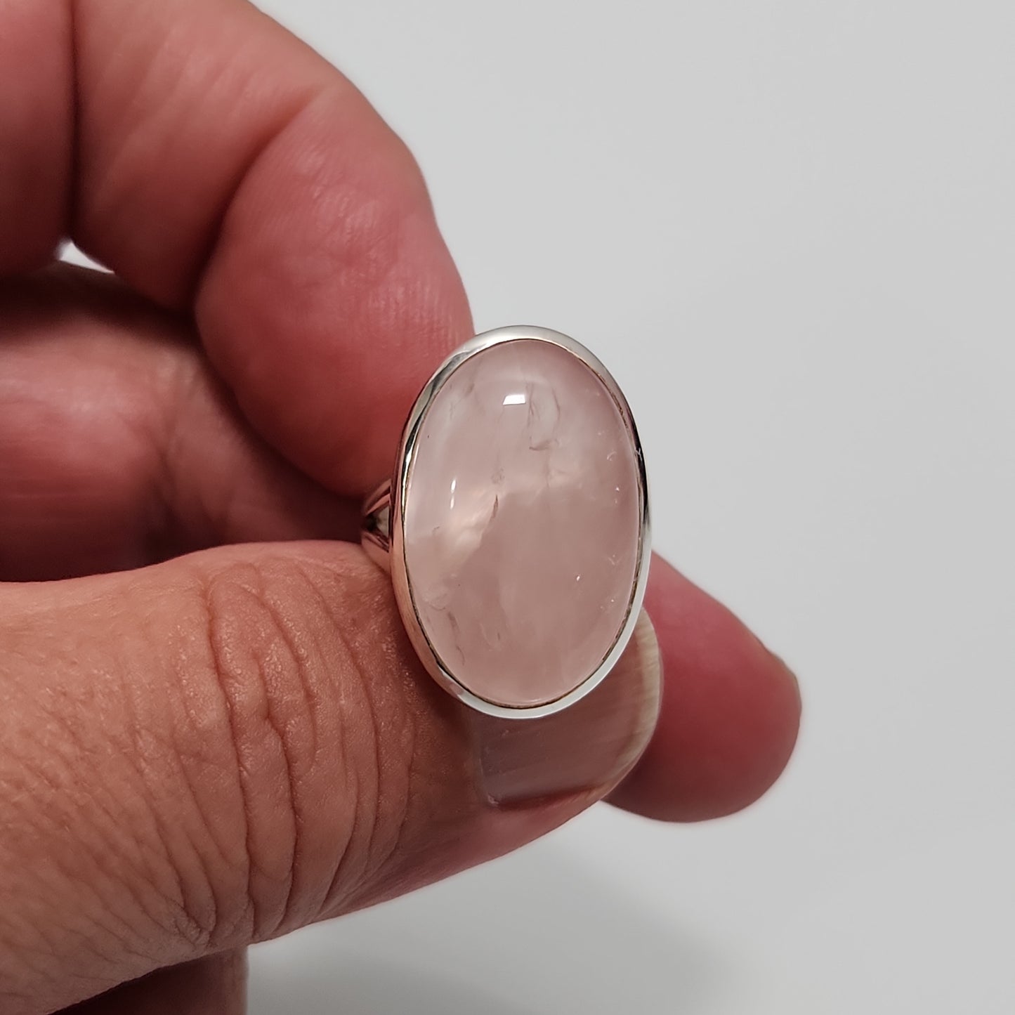 Rose Quartz Ring sz 6