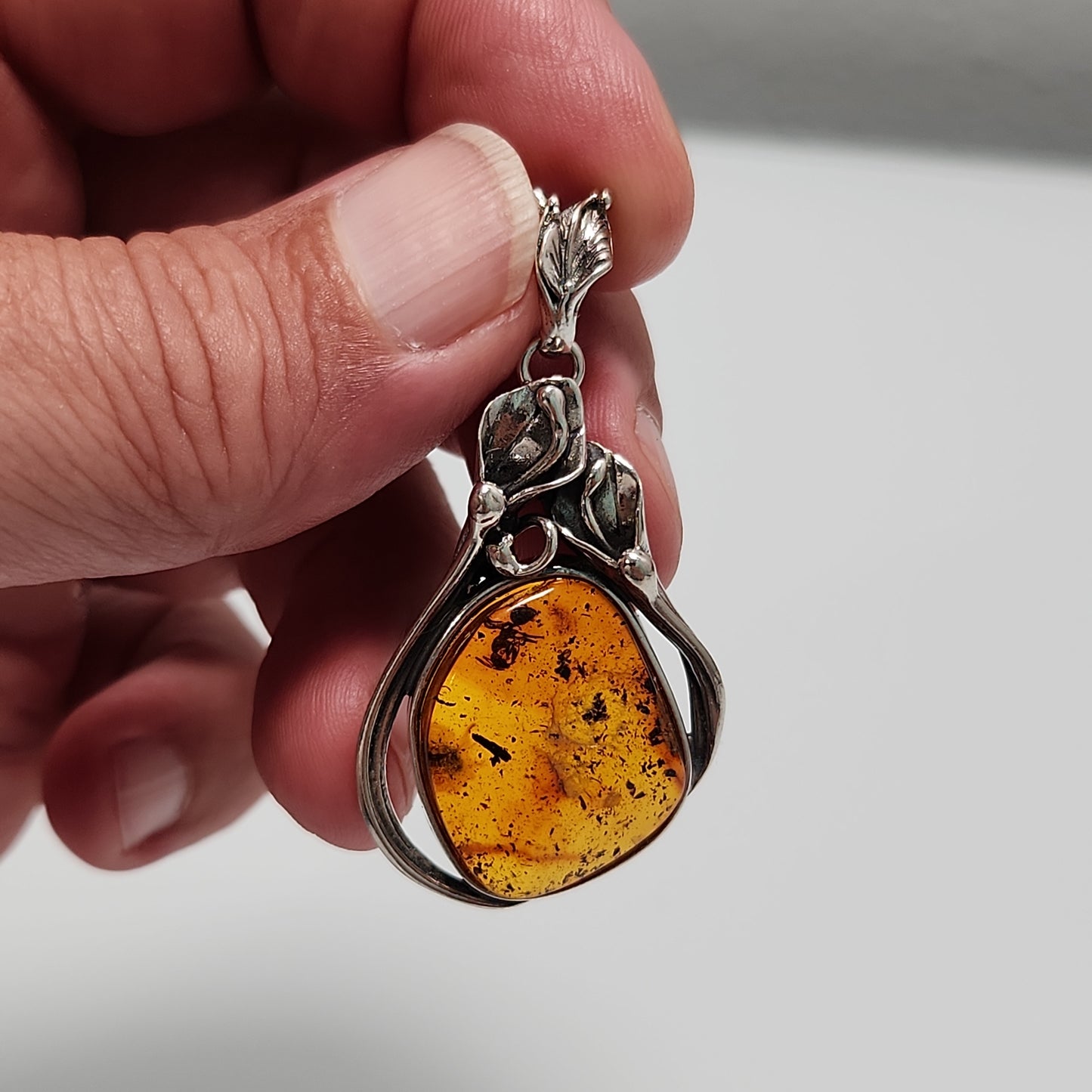 Amber with Insect Pendant