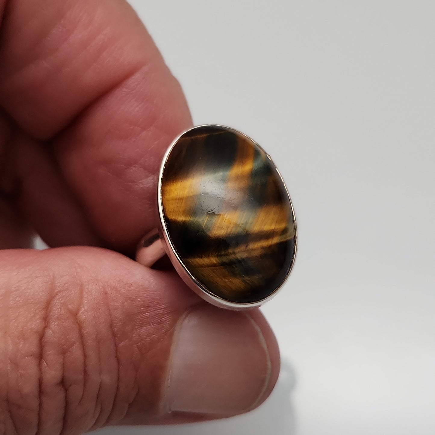 Tiger Eye Ring sz 9.5