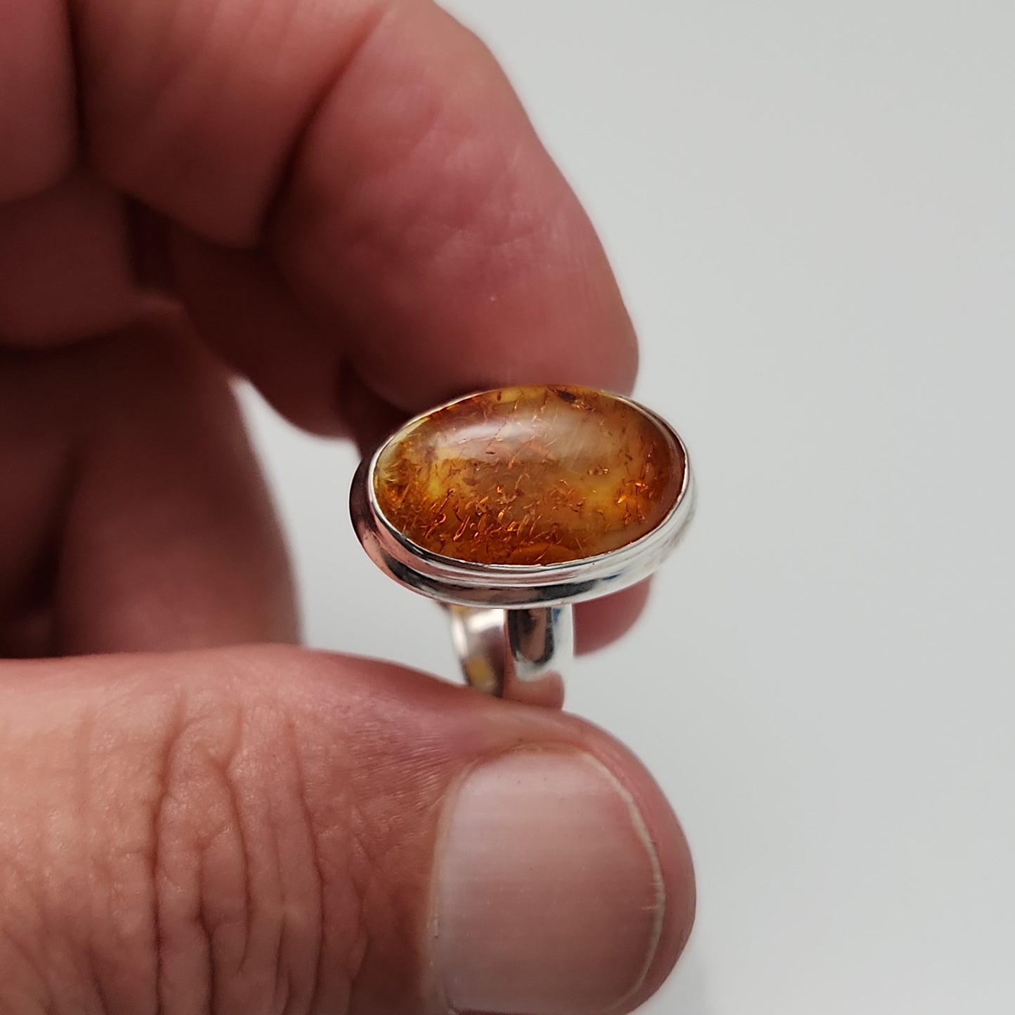 Amber Ring sz 8.5
