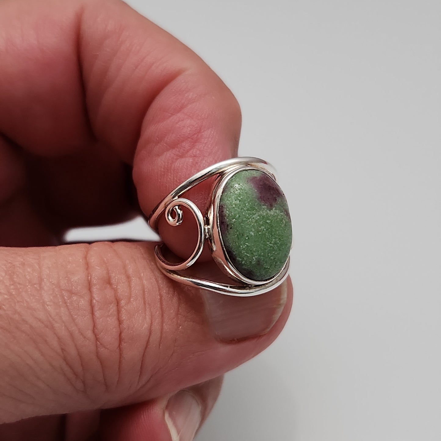 Ruby Zoisite Ring sz 7