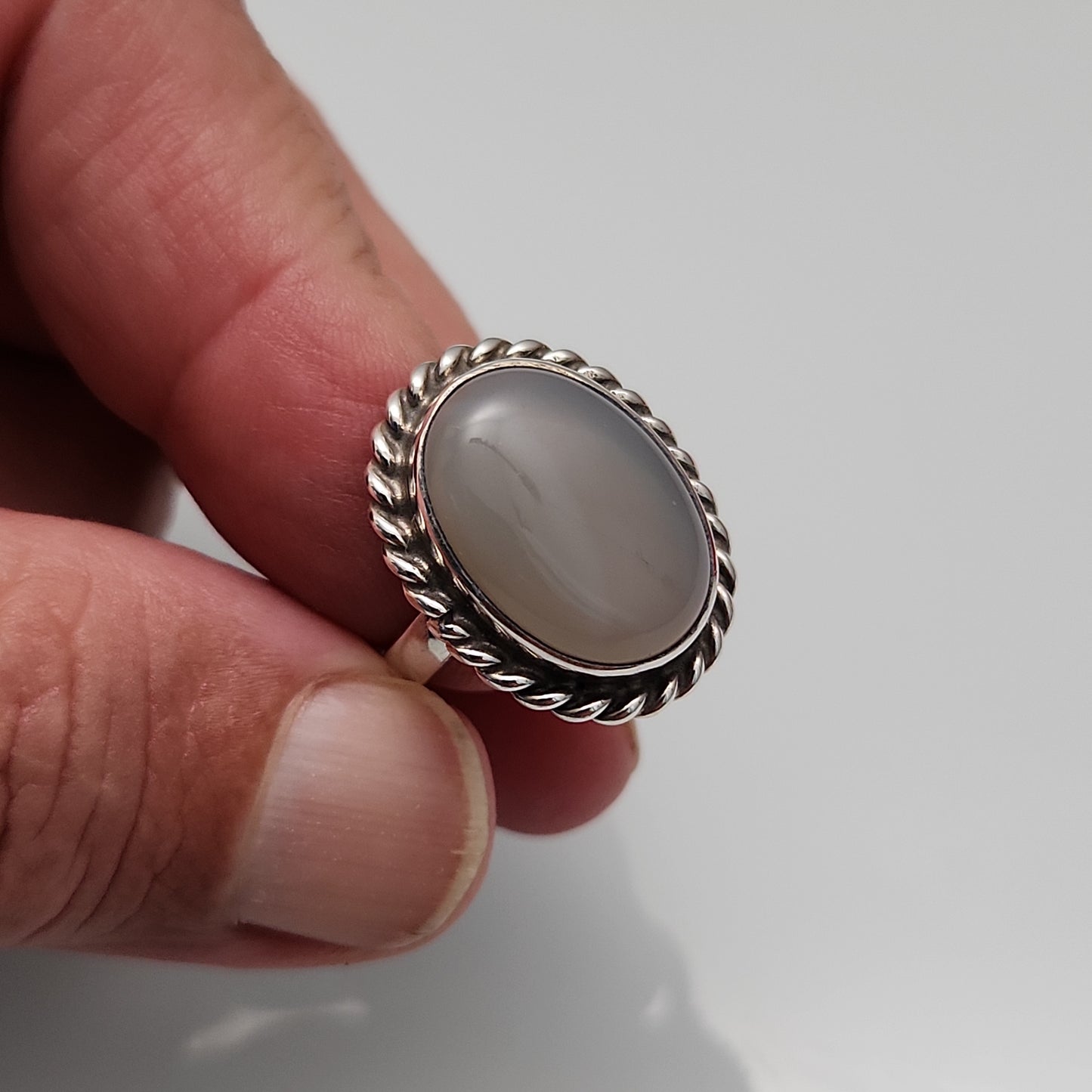 Botswana Agate Ring sz 7.5