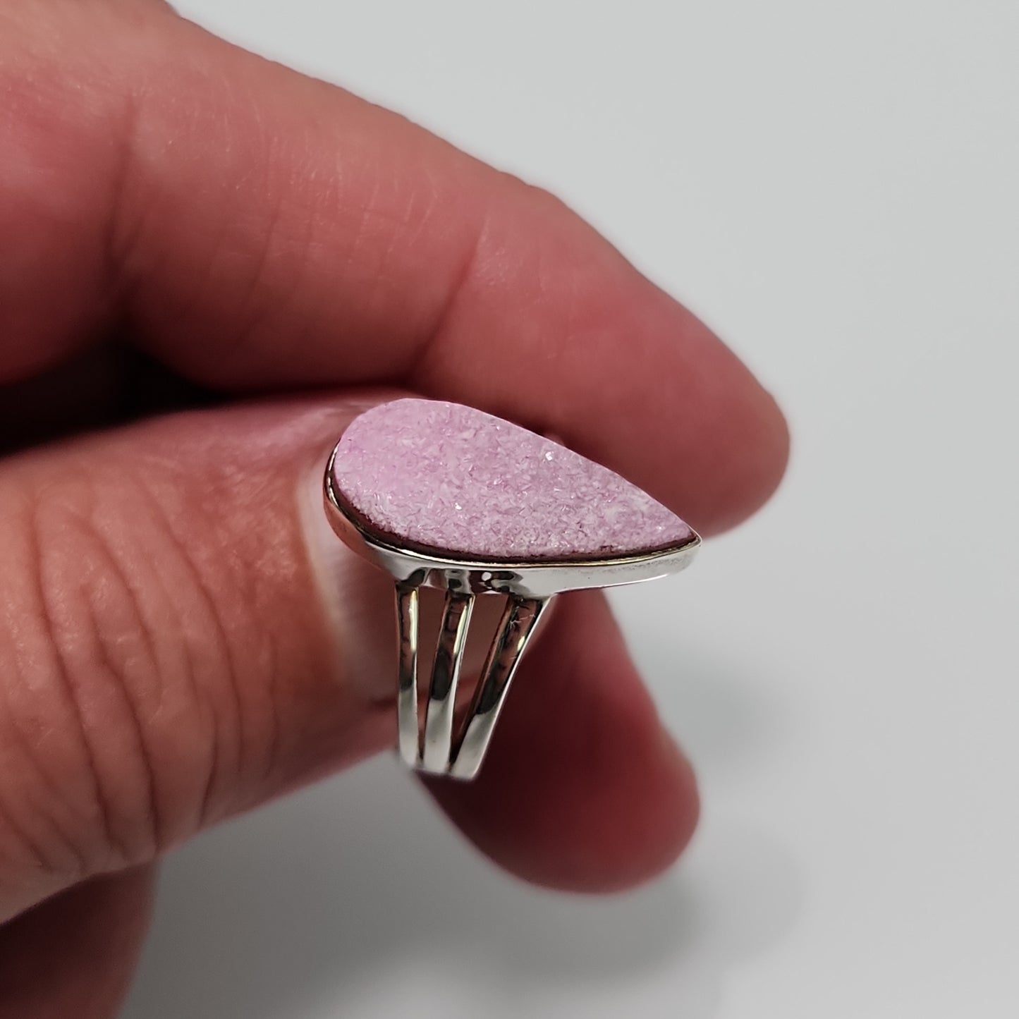 Cobalt Calcite Ring sz 10