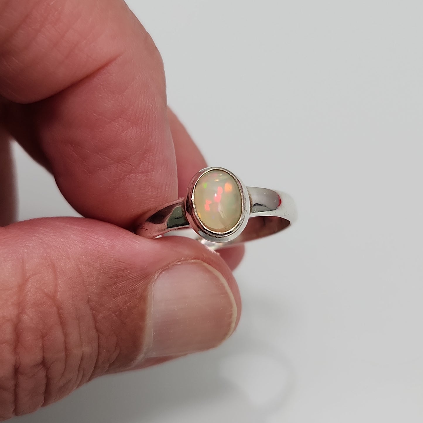 Ethiopian Welo Opal Ring sz 10