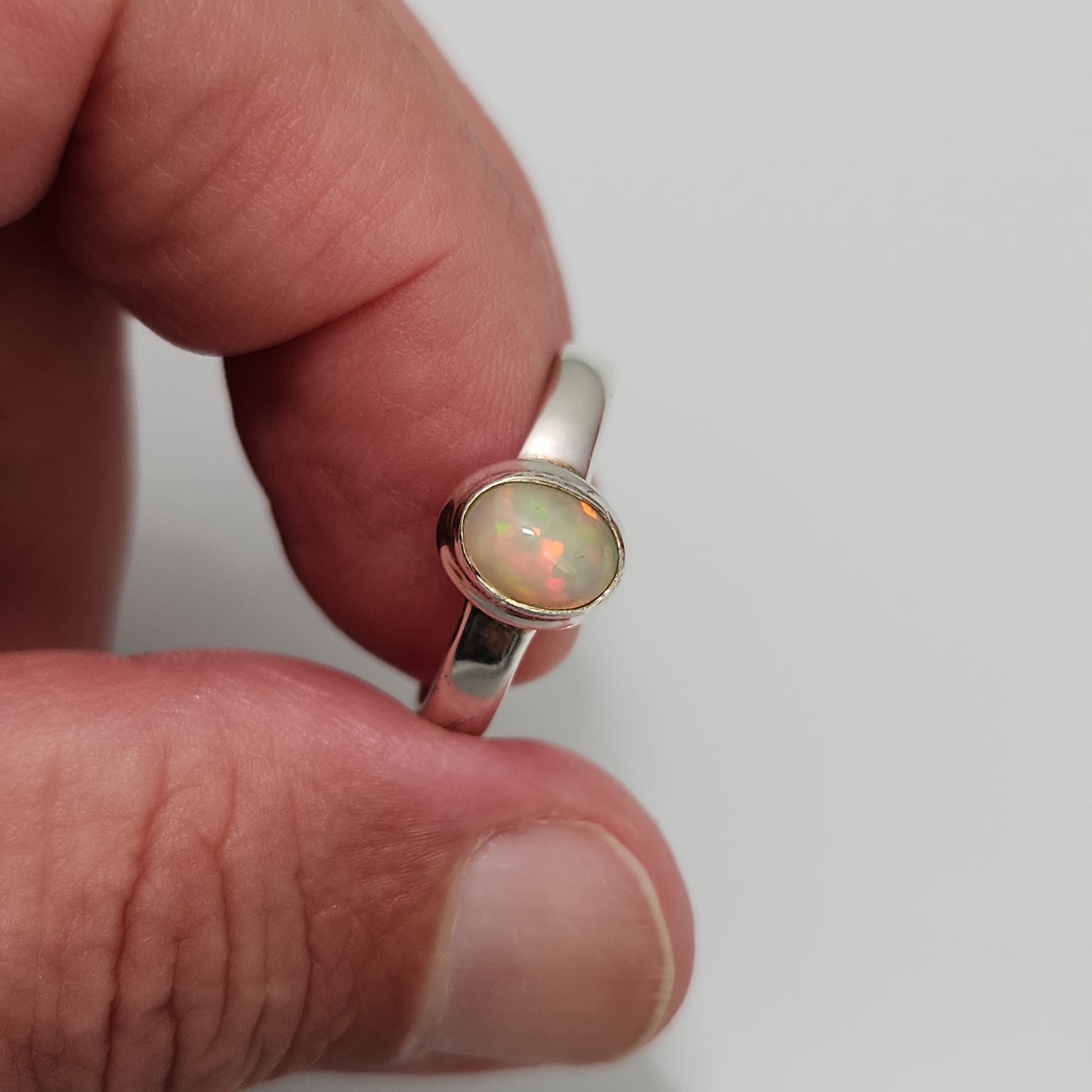 Ethiopian Welo Opal Ring sz 10