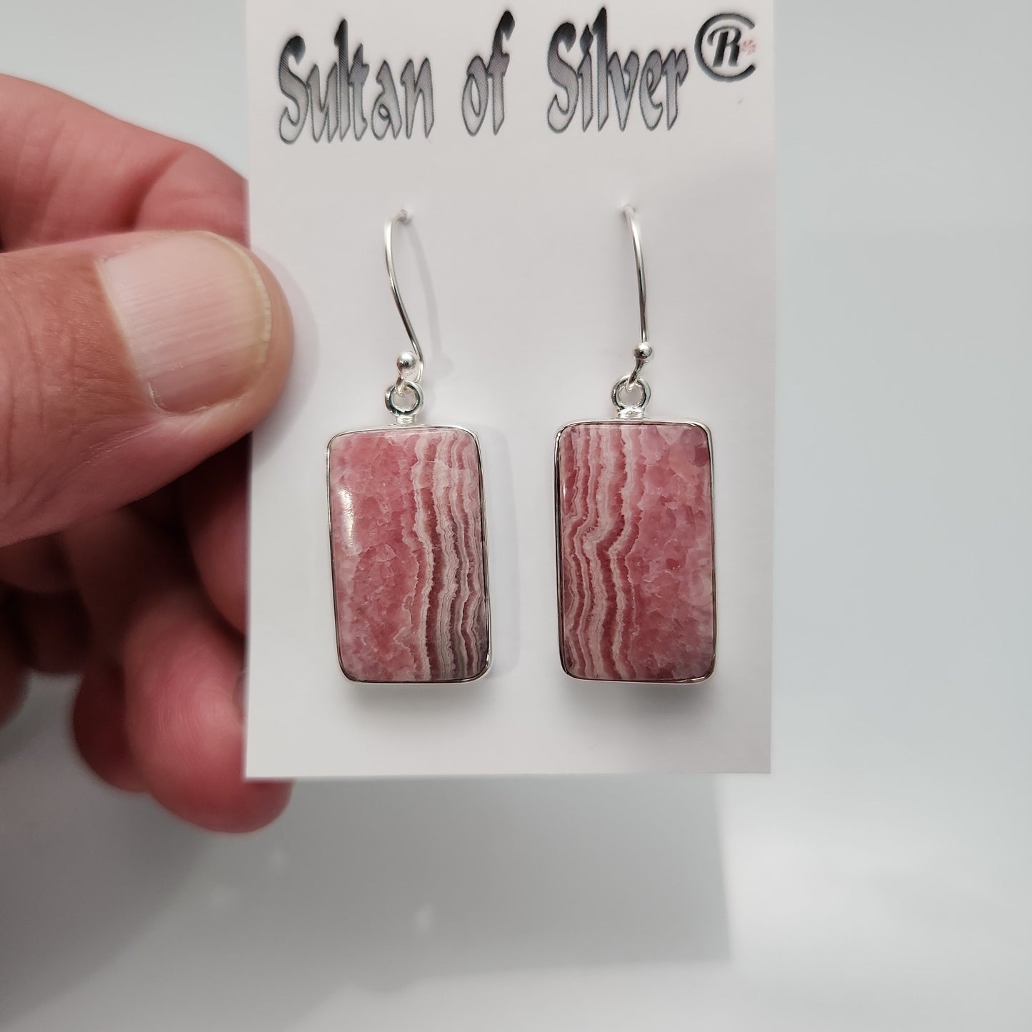 Rhodocrosite Earrings