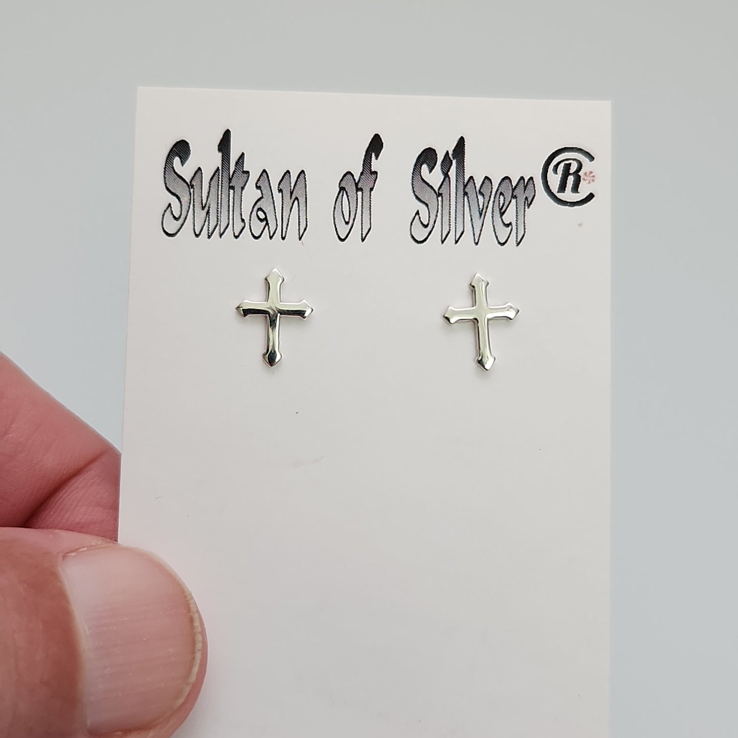 Cross Stud Post Earrings