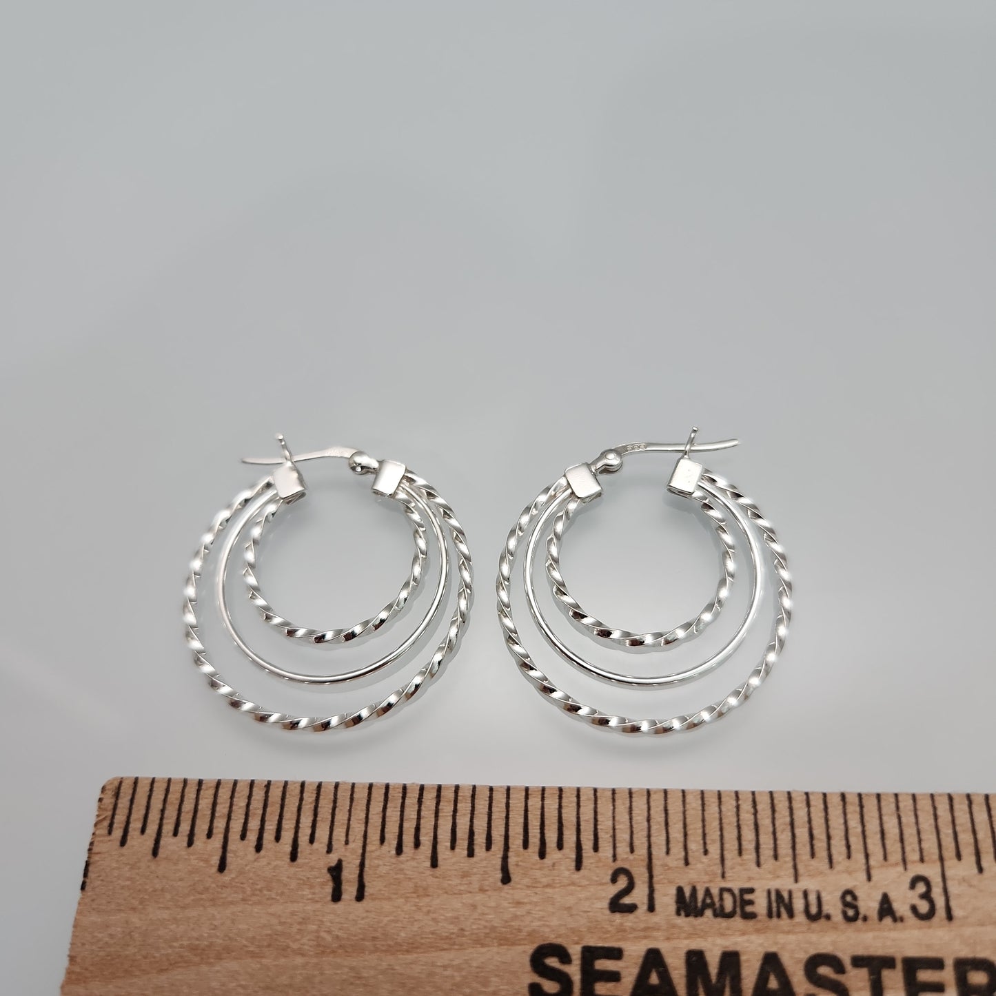 Triple Style Hoops