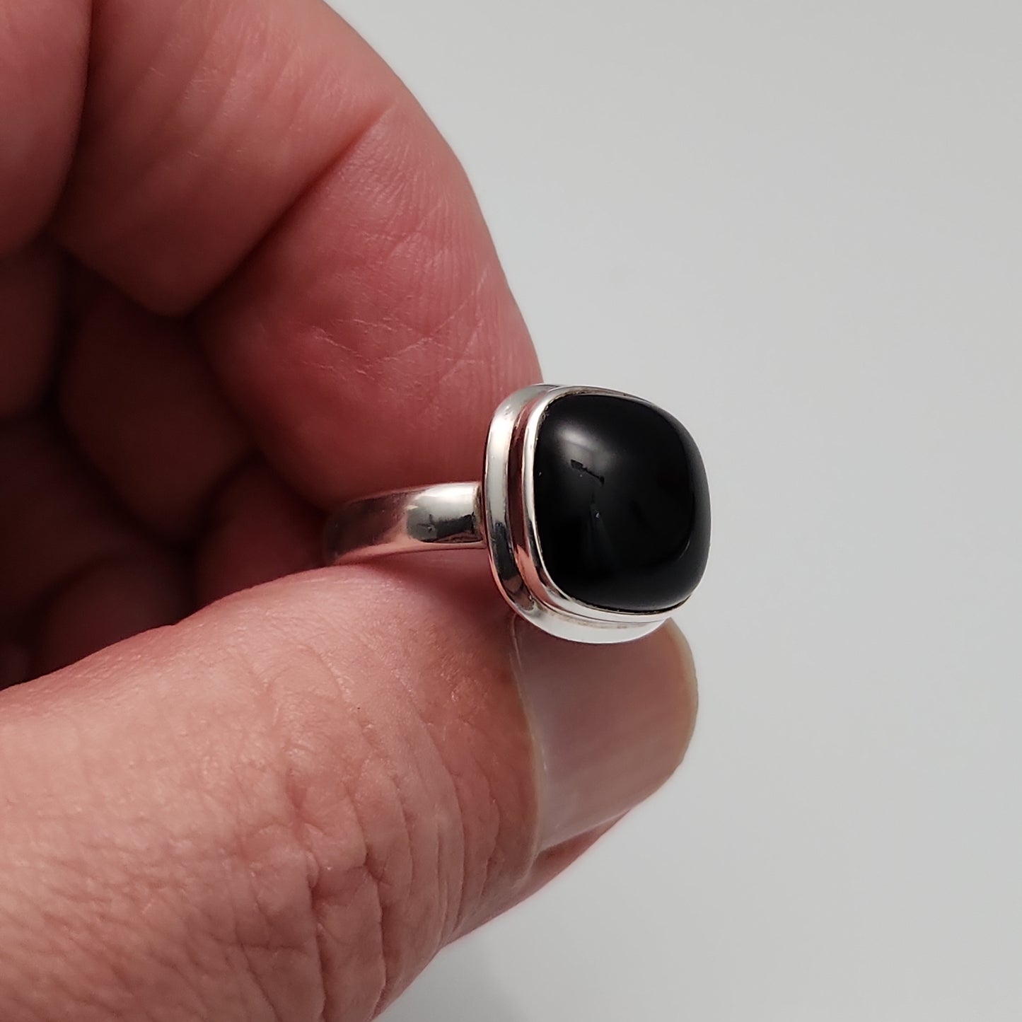 Black Onyx Ring sz 7