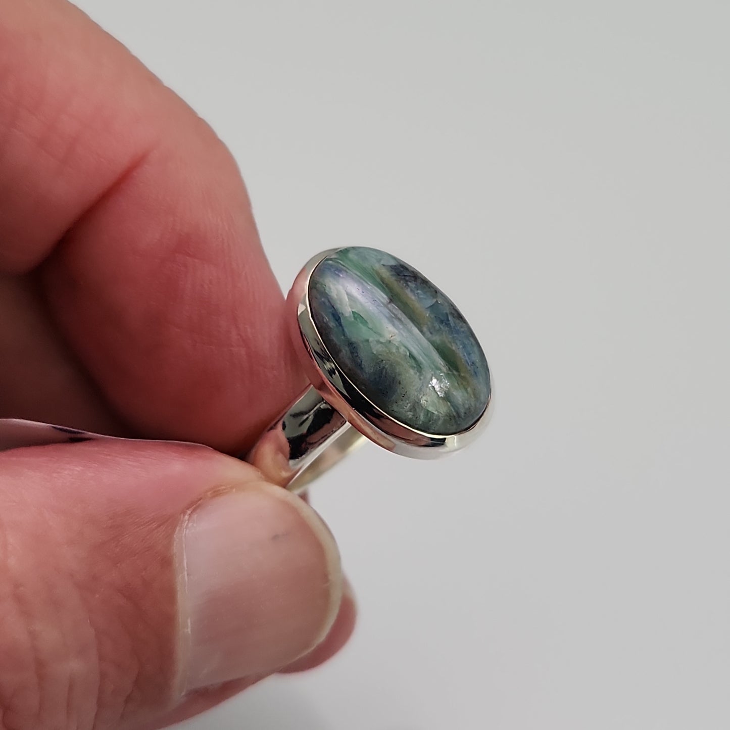 Mermaid Kyanite Ring sz 8