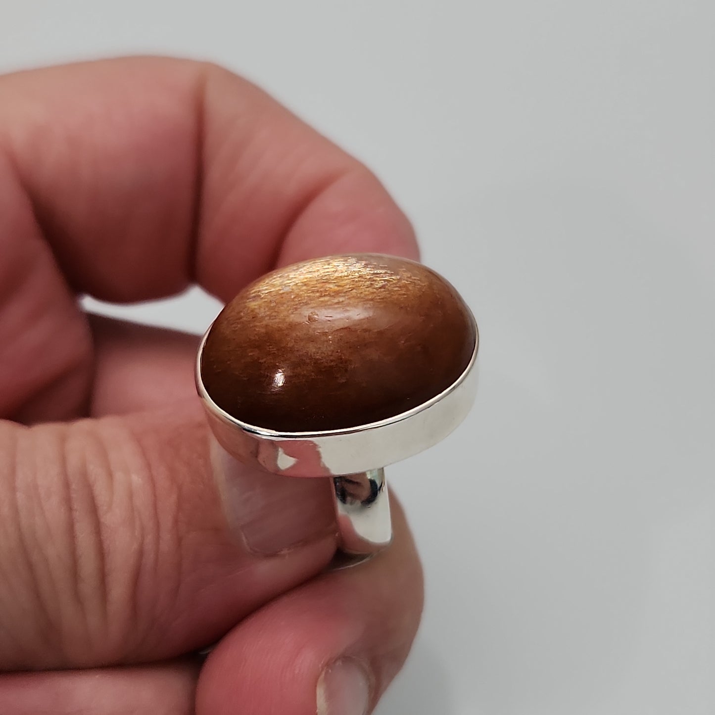Golden Sunstone Ring sz 6
