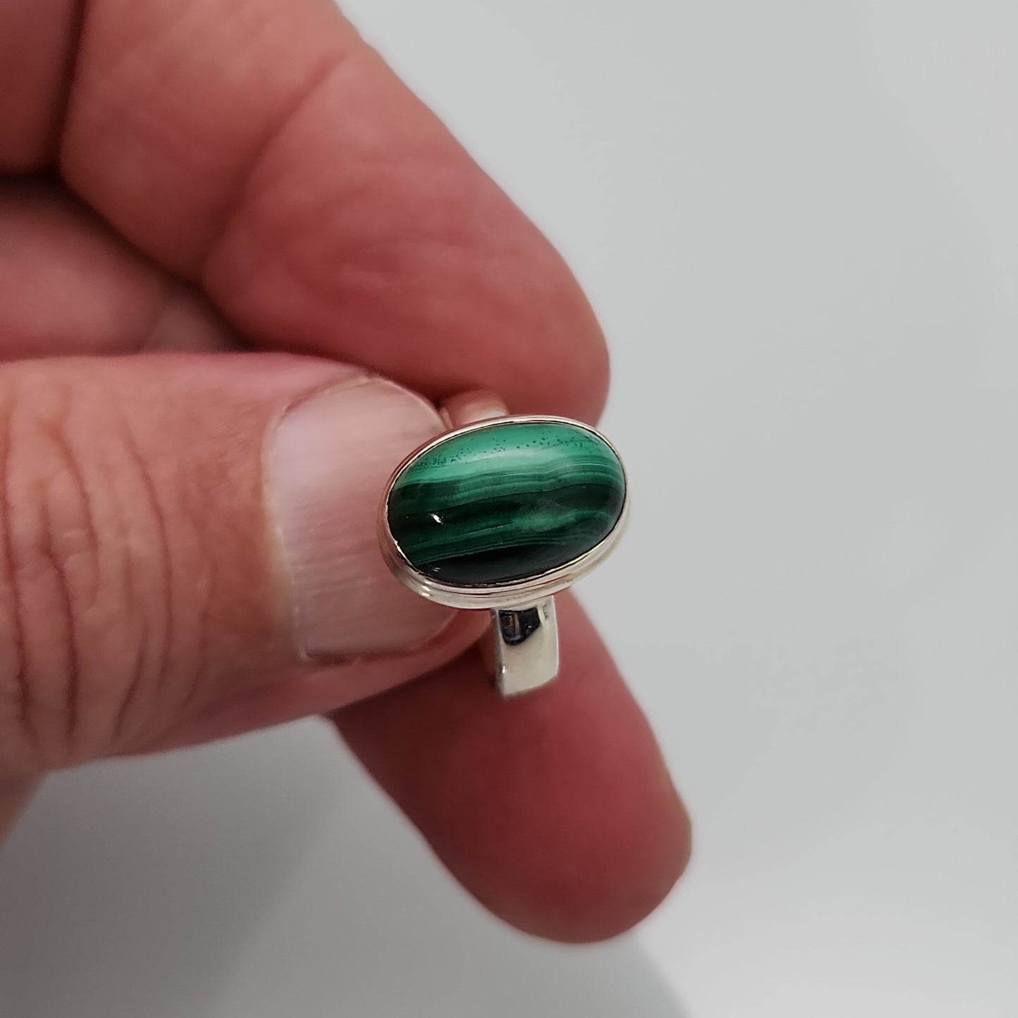 Malachite Ring sz 6