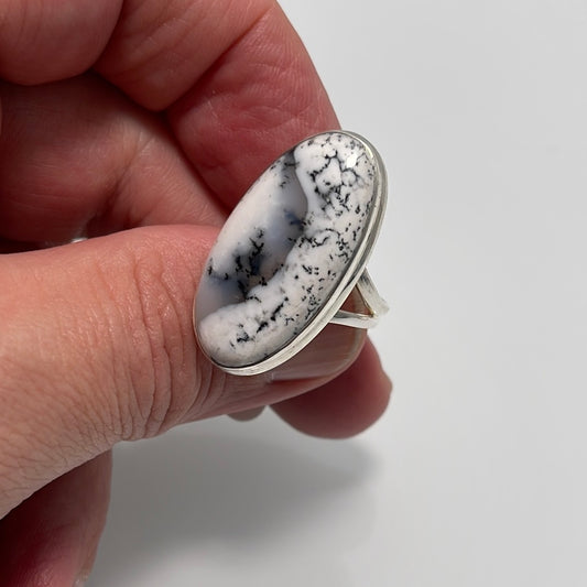 Dendrite Opal Ring sz 10