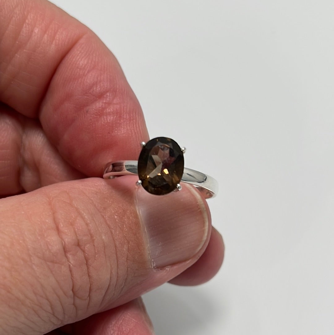 Smokey Quartz Ring sz 10