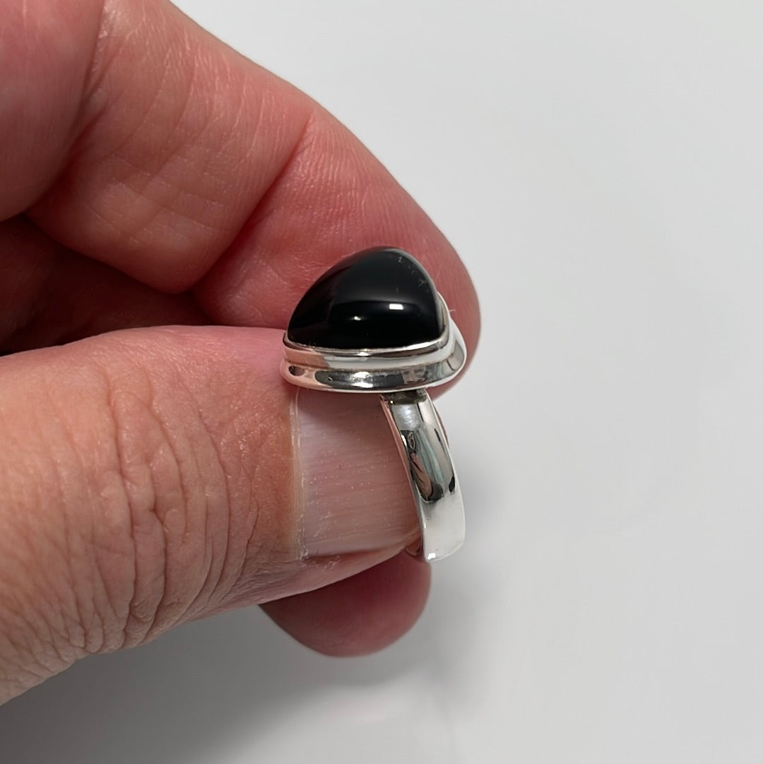 Black Onyx Ring sz 8