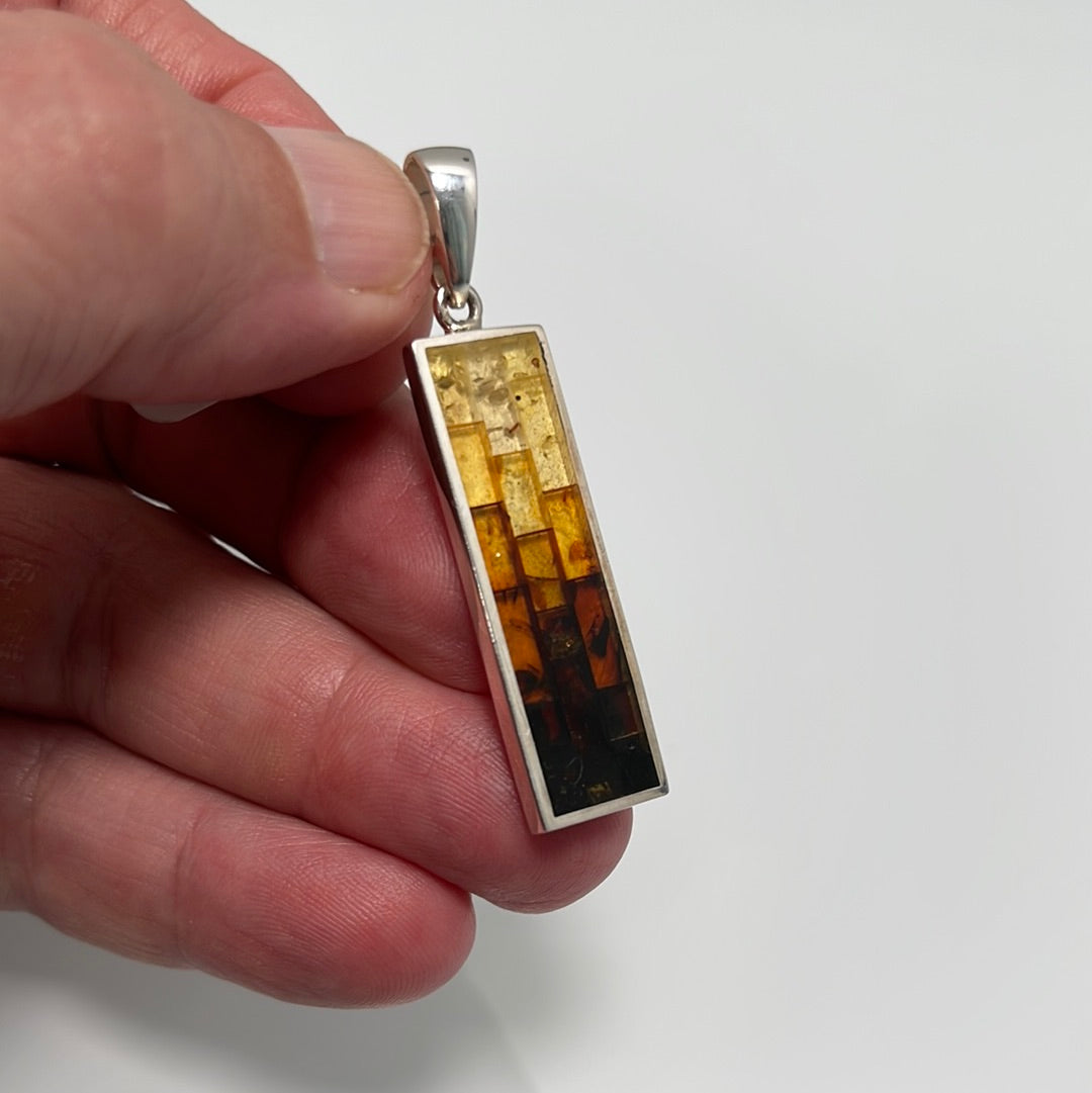 Amber Inlay Pendant