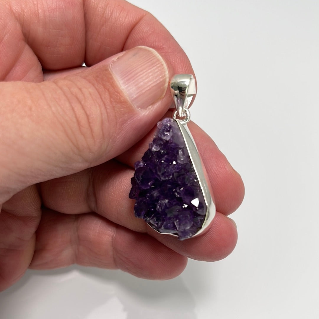 Amethyst Druzy Pendant