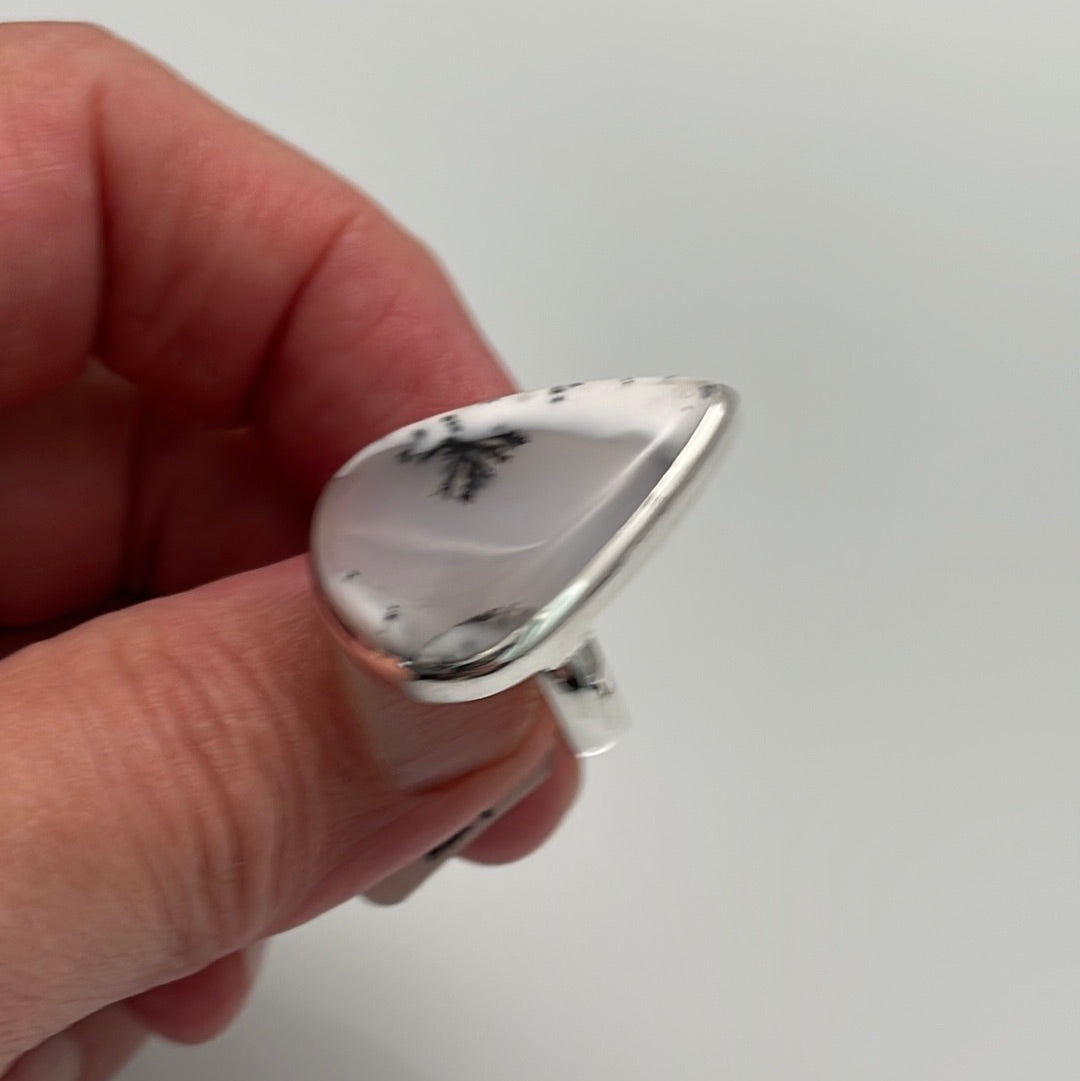 Dendrite Opal Ring sz 7