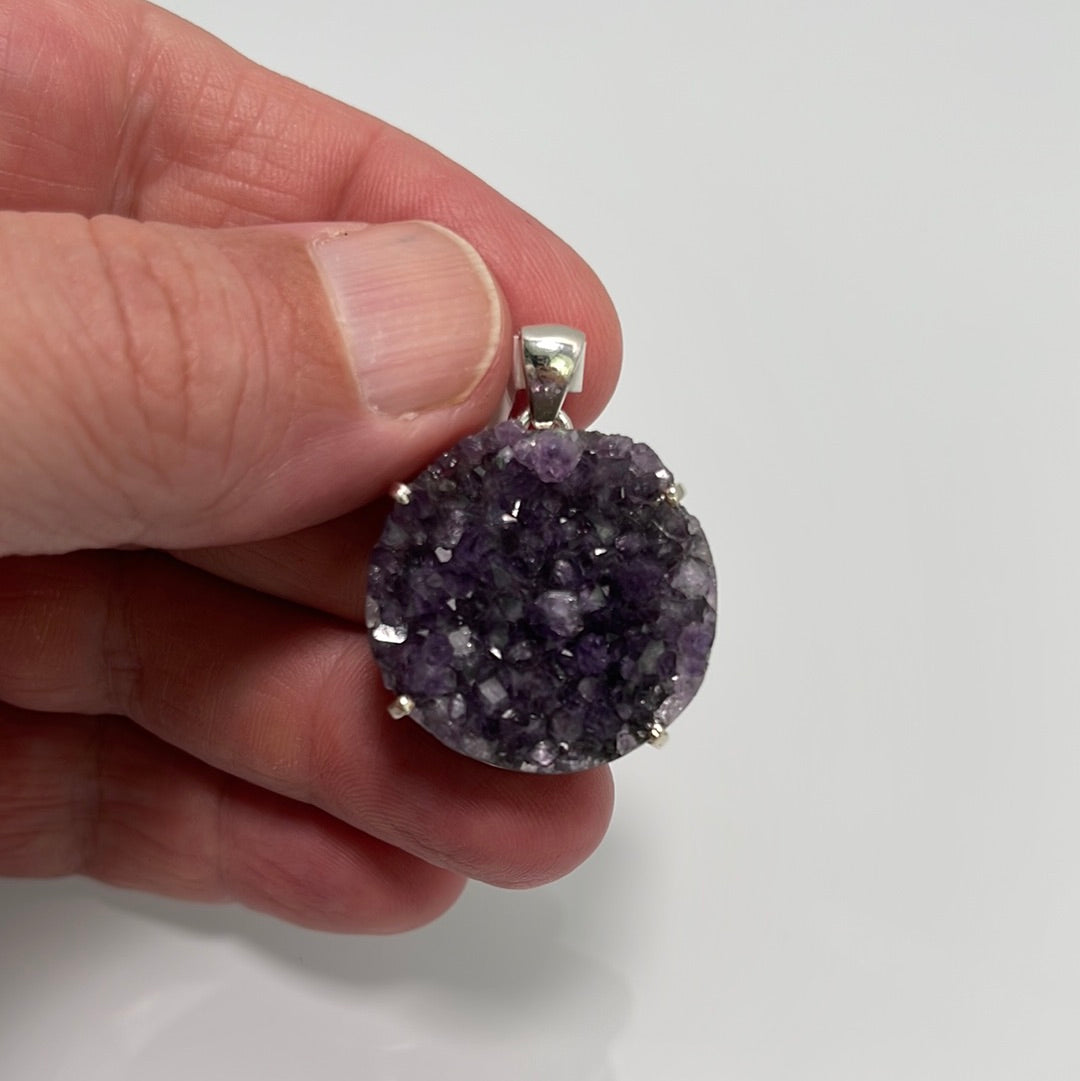 Amethyst Druzy Pendant