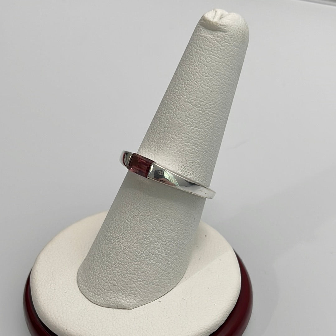 Pink Tourmaline Baguette Stone Sizes 5-10