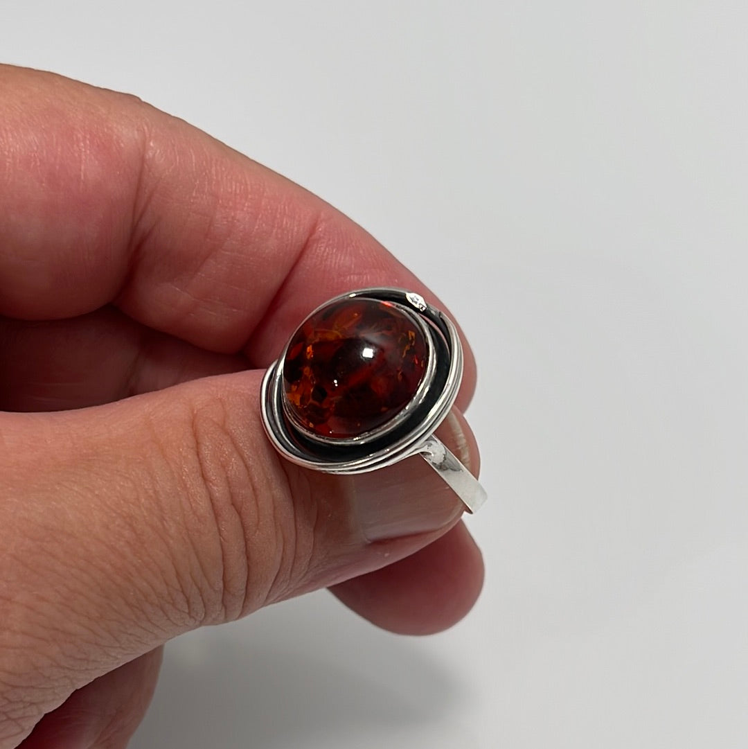 Amber Ring sz 9.5