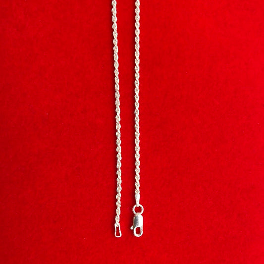 Diamond Cut Rope 1.5mm (040) 16”, 18”, 20”, 22”, 24”, 26”, 28”, 30”