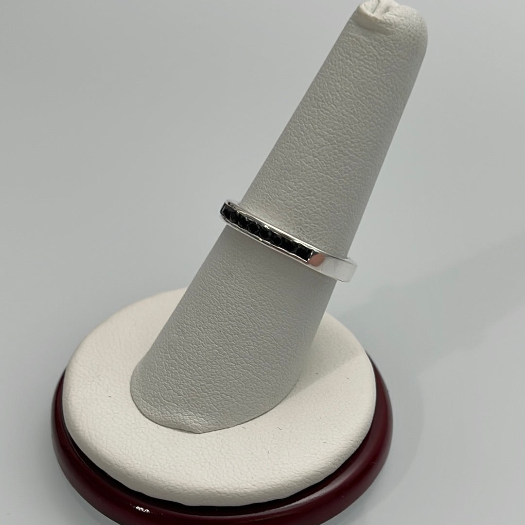 Black Onyx Channel Set Rings Sizes 5-10