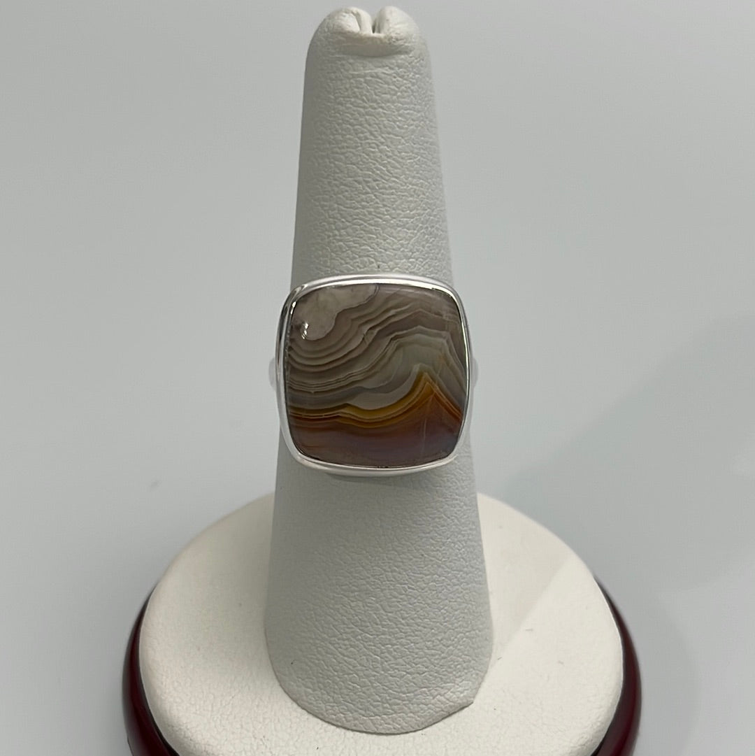 Laguna Agate Ring Size 7.5