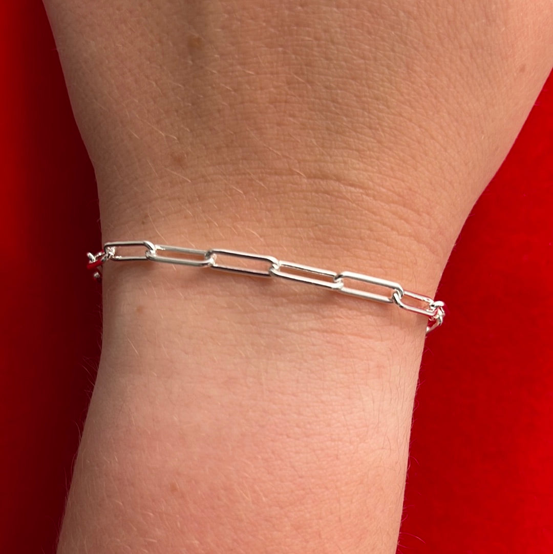 Paper Clip Bracelet 4mm (100)
