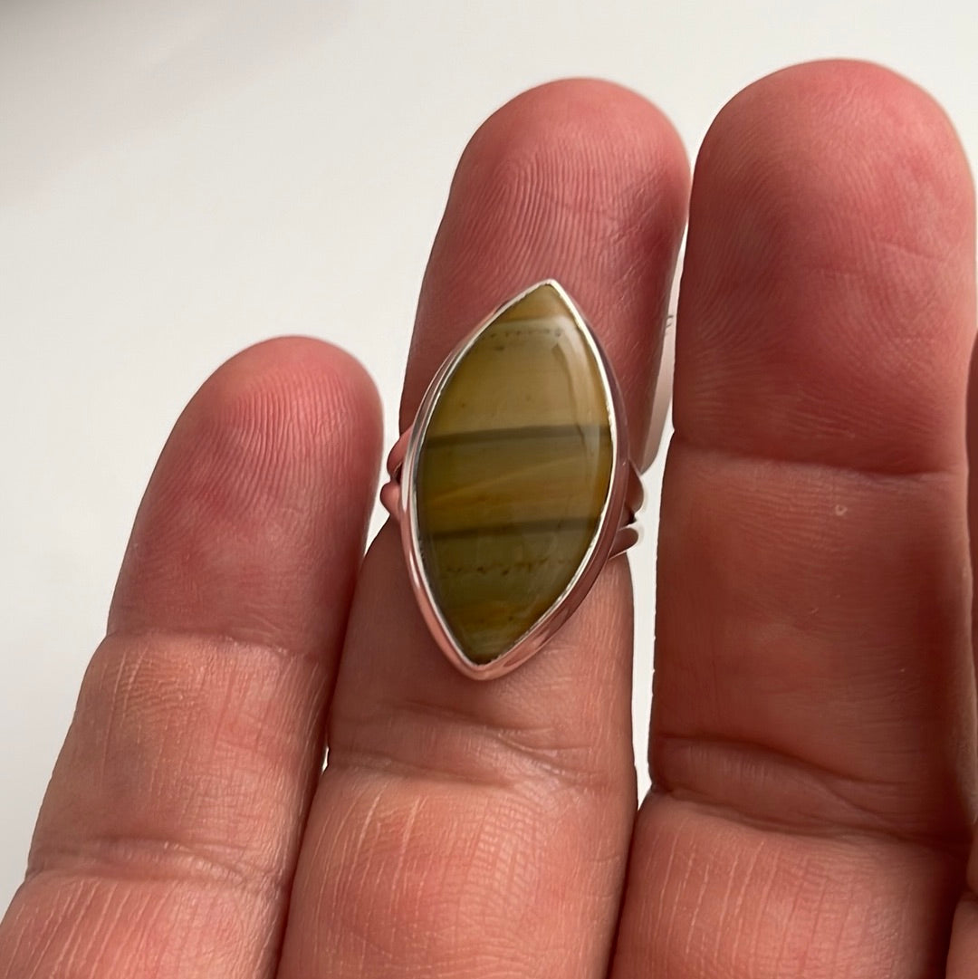 Picture Jasper Ring Size 6